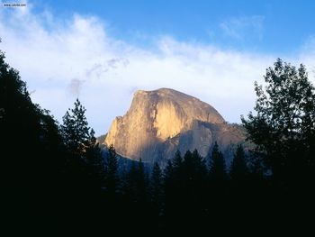 Half Dome Yosemite National Park California screenshot