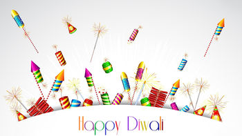 Happy Diwali Crackers Fireworks 4K screenshot