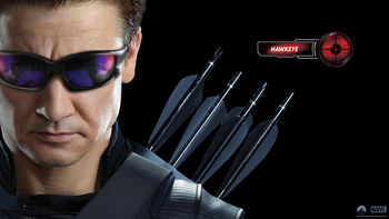 Hawkeye in Avengers Movie screenshot