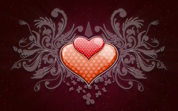 Heart Love Vector Wide screenshot