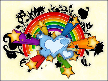 Hearts Stars Rainbow screenshot