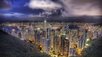 Hong Kong Skyline By Night screenshot