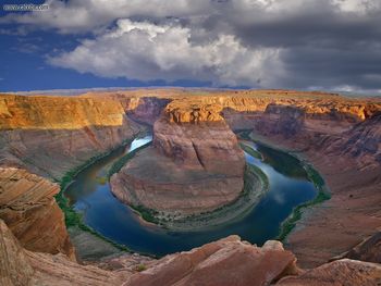 Horseshoe Bend Overlook Near Page Arizona screenshot