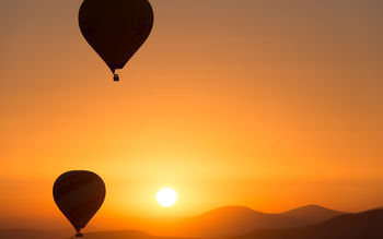 Hot Air Ballons Sunrise screenshot