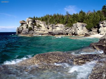 Indian Head Cove Bruce Peninsula National Park Canada screenshot