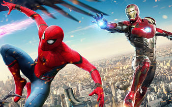 Iron Man Spiderman Homecoming 4K screenshot