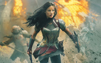 Jaimie Alexander in Thor 2 screenshot