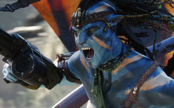 Jake Sully in War Avatar Movie screenshot