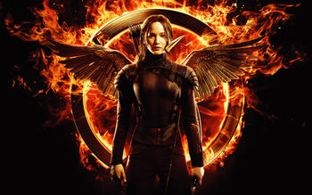 Jennifer Lawrence in Hunger Games Mockingjay screenshot