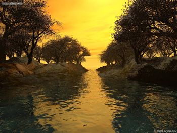 Joseph Layous Sunset On The River screenshot