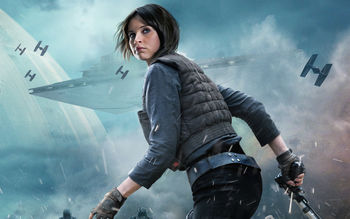 Jyn Erso Rogue One A Star Wars Story 5K screenshot