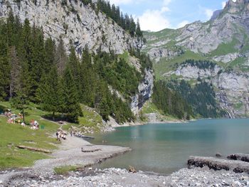 Kandersteg Enjoying The Sun At The Oeschinen Lake screenshot