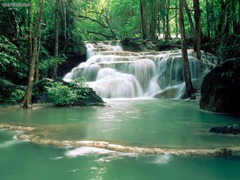 Kao Pun Temple Waterfalls Kanchanaburi Region Thailand screenshot