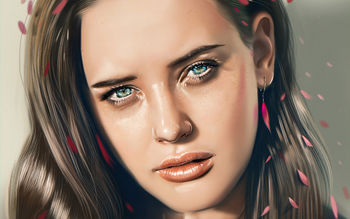 Katherine Langford Fan Art 4K screenshot