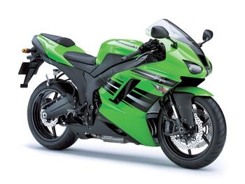 Kawasaki Ninja ZX 6R Blue Green screenshot