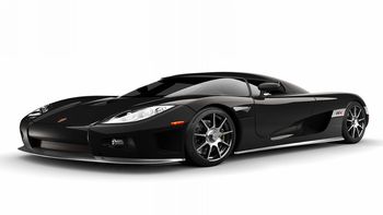 Koenigsegg Ccx Black Race Car screenshot