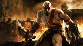 Kratos in God of War screenshot