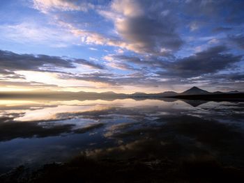 Laguna Colorada At Sunset, South Lipez, Bolivia screenshot