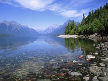 Lake Mcdonald Glacier National Park Montana screenshot