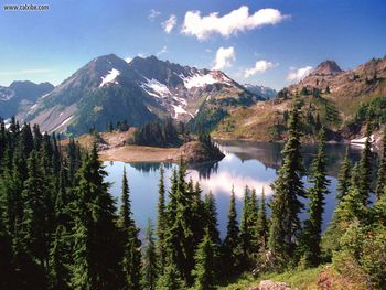 Lake Snow Mountain Hart Lakeinthe Heartofthe Olympic Mountains screenshot