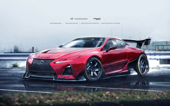 Lexus LC500 Artwork 4K 2017 screenshot