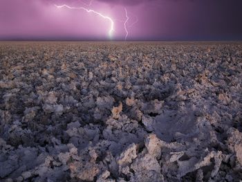 Lightning Over Laguna De Chaxa, Chile screenshot