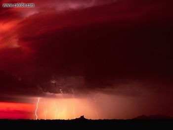 Lightning Storm At Sundown screenshot
