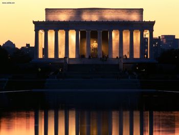 Lincoln Memorial Reflected Washington Dc screenshot