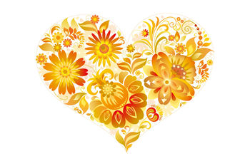 Love Heart with Flowers screenshot