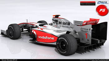 Mercedes Mclaren F1 Race Car screenshot