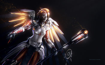 Mercy Artwork Overwatch screenshot