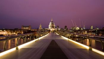 Millenium Bridge And St Paul