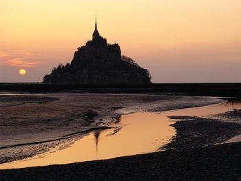 Mont Saint Michel At Sunset, Normandy, France screenshot