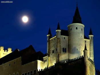 Moon Over Alcazar Castle Segovia screenshot