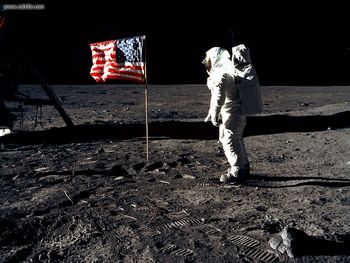 Moon Views Salute To The Flag screenshot