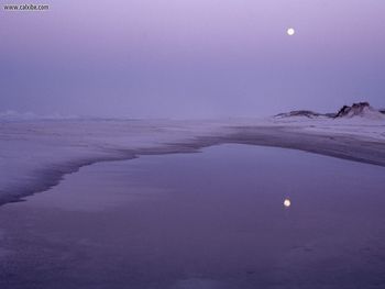 Moonlight Over Santa Rosa Island Gulf Islands National Seashore Florida screenshot