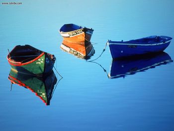 Moored Rowboats Olhao Portugal screenshot