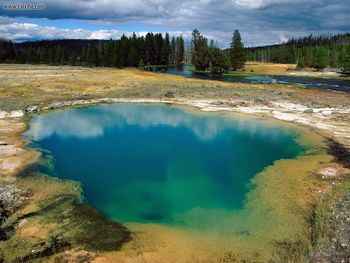 Morning Glory Pool Yellowstone National Park Wyoming screenshot
