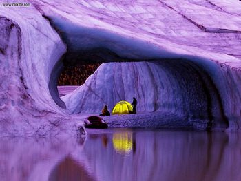 Mountaineers Camping On Nazina Glacier Mc Carthy Alaska screenshot