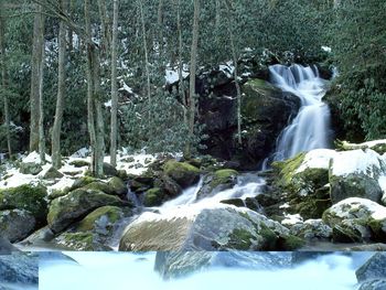 Mouse Creek Falls In Winter, Great Smoky Mountains, North Carolina screenshot