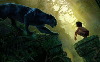Mowgli Bagheera Black Panther The Jungle Book screenshot