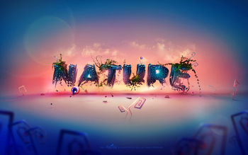 Nature Typography screenshot