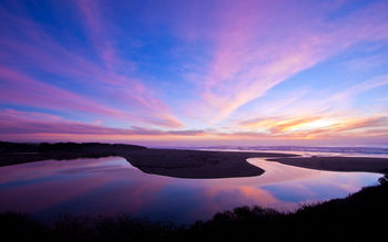 North Salmon Creek Beach Reflection screenshot