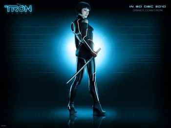 Olivia Wilde as Quorra Tron Legacy screenshot