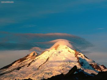 Orographic Stratiform Cloud Mount Baker Washington screenshot