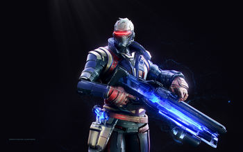 Overwatch Soldier 76 Artwork screenshot