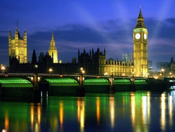 Palace Of Westminster At Night, London, England screenshot