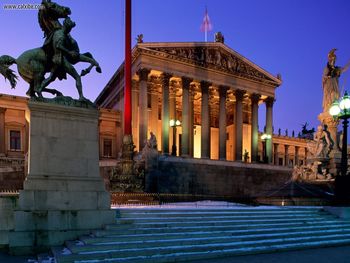 Parliament Building Vienna Austria screenshot
