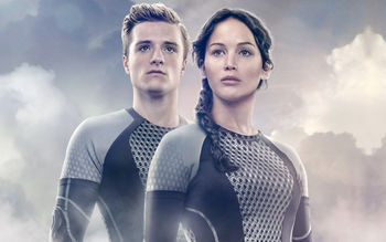 Peeta Katniss The Hunger Games Catching Fire screenshot