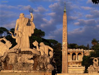 Piazza Del Popolo Rome Italy screenshot